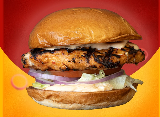Halal Peri Peri Chicken Burger